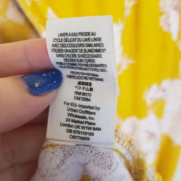 Free People Yellow Floral Mini Dress - Picture 10 of 10